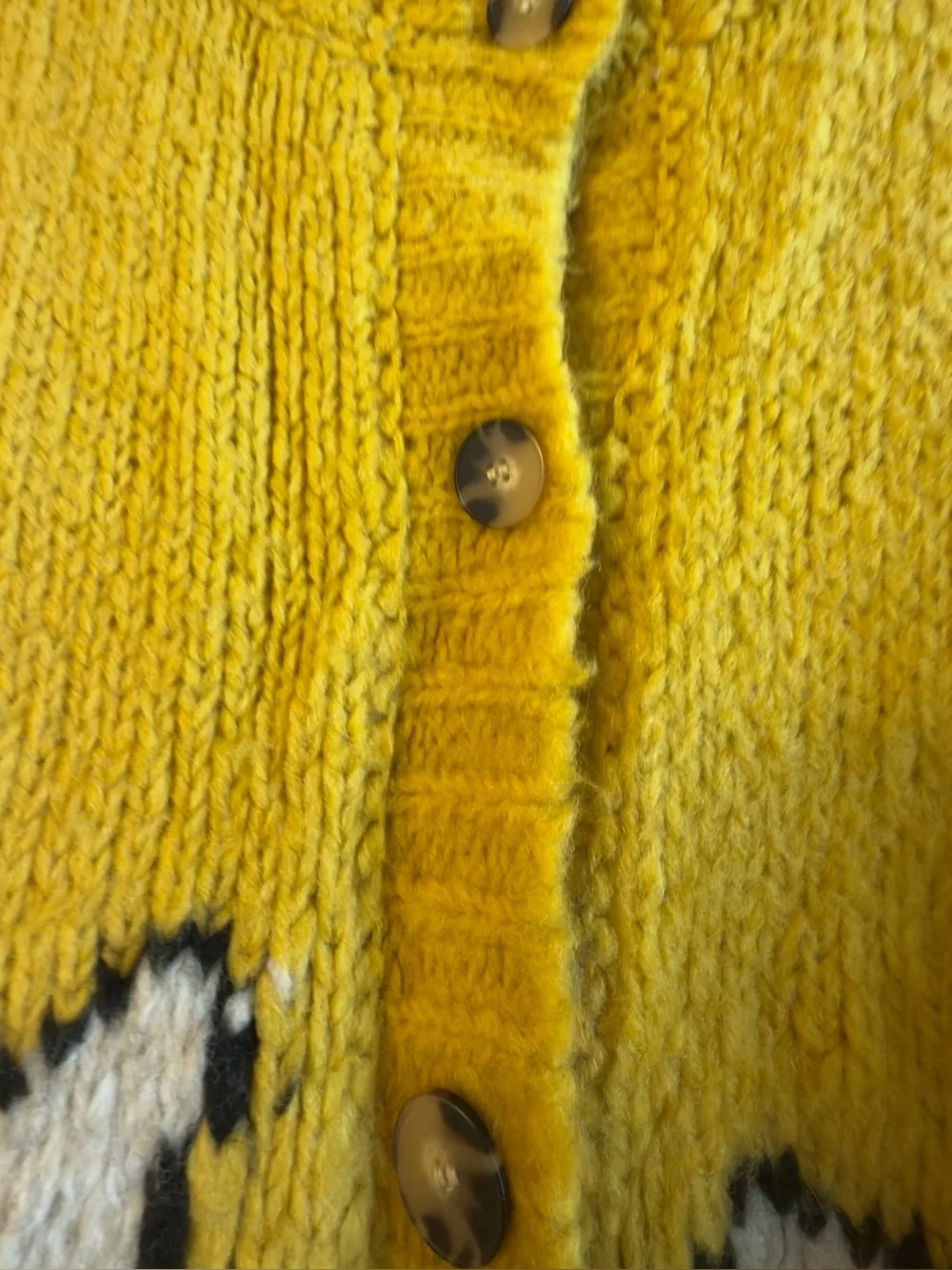 Maeve Anthropologie Yellow Bunny Cardigan Sweater - Picture 3 of 6